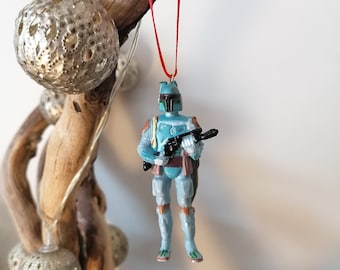Disney Star Wars Mandalorian Boba Fett Christmas Decoration Figure, Ornament Bauble, Christmas Decorations, Gifts For Him, Christmas Baubles
