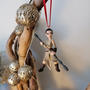 Disney Star Wars Rey Skywalker Christmas Decoration Figure, Ornament Bauble, Disney Christmas Decorations, Gifts For Her, Christmas Gifts