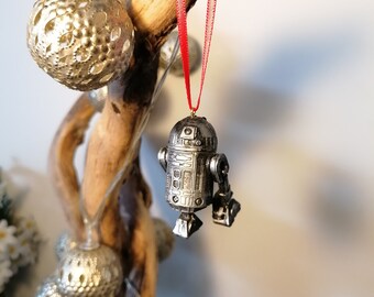 Disney Star Wars Mandalorian R2D2 Droid Decorazione natalizia Figura, Ornamento Bauble, Decorazioni natalizie, Regali per lei, Regali di Natale