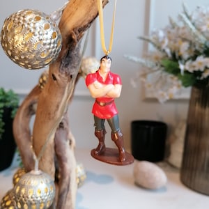 Disney Schöne und das Biest Gaston Weihnachtsdeko Figur, Ornament, Disney Weihnachtsdekoration, Geschenke für Sie, Weihnachtskugeln