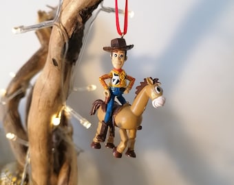 Disney Toy Story Woody Dekoracja świąteczna Figurka, Bombka ozdobna, Dekoracje świąteczne Disney, Prezenty dla niej, Bullseye, Dekoracja