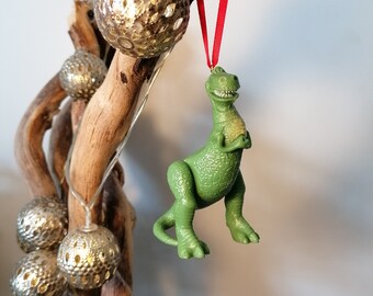 Disney Toy Story Rex Figura de decoración navideña, Adorno Bauble, Decoraciones navideñas de Disney, Regalos para ella, Regalos de Navidad, Decoración de árboles