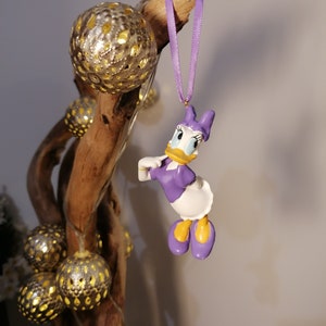 Disney Daisy Duck Christmas Decoration Figure, Hanging Ornament Bauble, Disney Christmas Decorations, Gifts For Her, Decor, Mickey Mouse