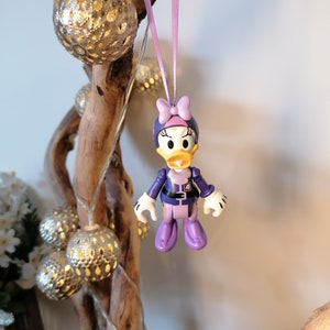 Disney Daisy Duck Christmas Decoration Figure, Hanging Ornament Bauble, Disney Christmas Decorations, Gifts For Her, Decor, Mickey Mouse