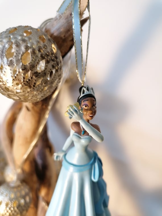 open lace back dress Old World Christmas Princess Ornament