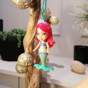 Disney Little Mermaid Ariel Christmas Decoration Figure, Ornament, Disney Christmas Decorations, Gifts For Her, Christmas Baubles, Dolls image 5