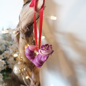 Disney Alice In Wonderland Cheshire Cat Christmas Decoration Figure, Ornament Bauble, Disney Christmas Decorations, Gifts For Her, Decor