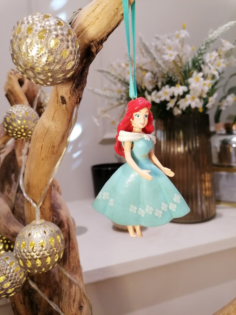 Disney Little Mermaid Ariel Christmas Decoration Figure, Ornament, Disney Christmas Decorations, Gifts For Her, Christmas Baubles, Dolls image 3