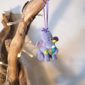 FLOCK Disney Winnie The Pooh Heffalump Elephant Figure Christmas Tree Decoration, Bauble Disney Christmas Decorations Decor, Gifts For Her