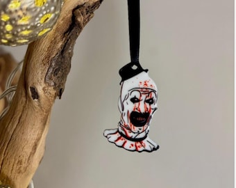 Terrifier Art the Clown Christmas Decoration Figure, Halloween, Horror Baubles, Hanging Ornament, Tree Decor, Figurines, Holiday Gifts