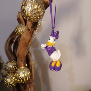 Disney Daisy Duck Christmas Decoration Figure, Hanging Ornament Bauble, Disney Christmas Decorations, Gifts For Her, Decor, Mickey Mouse