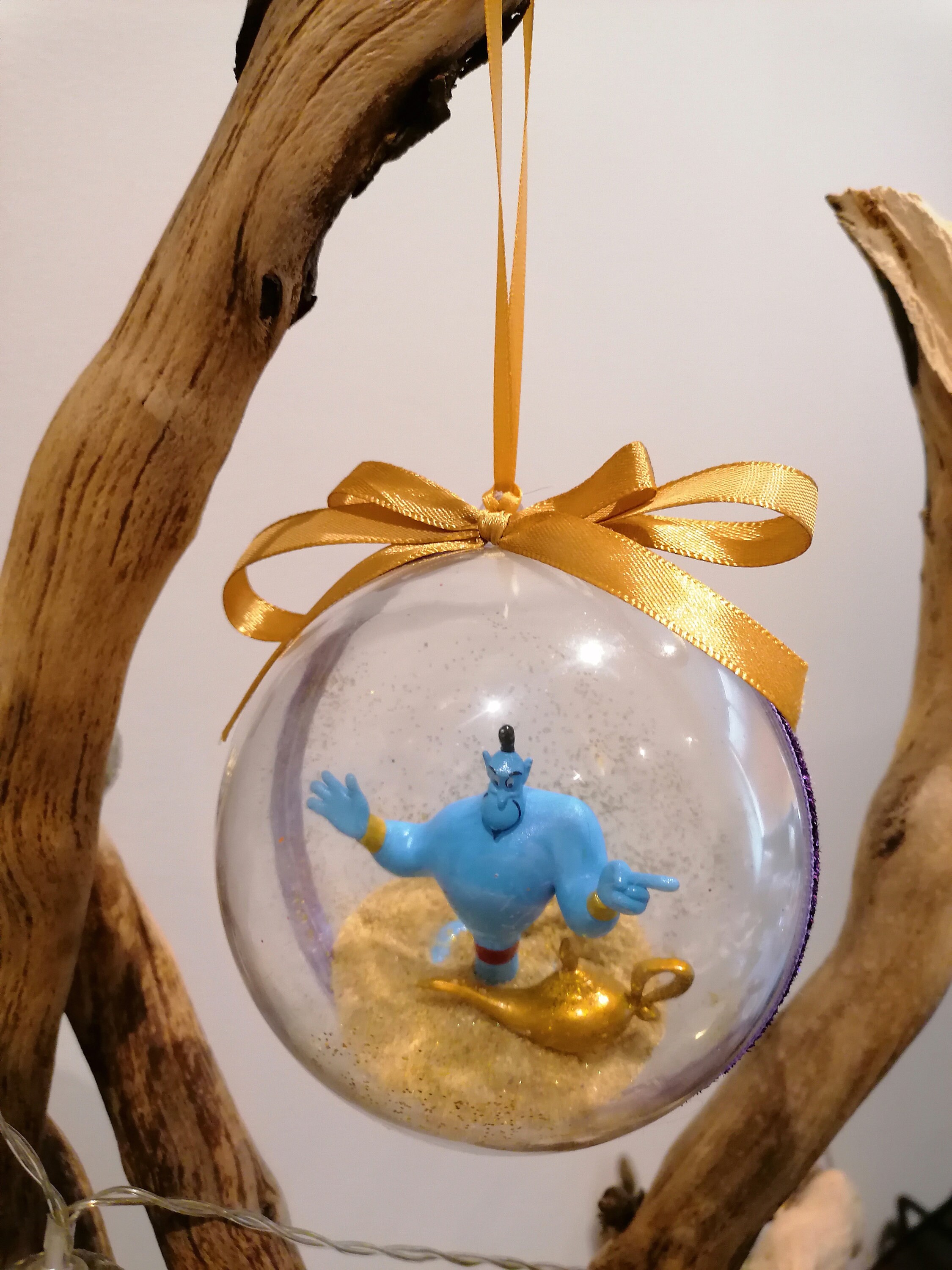 Disney Aladdin Genie Christmas Decoration Figure, Ornament Bauble