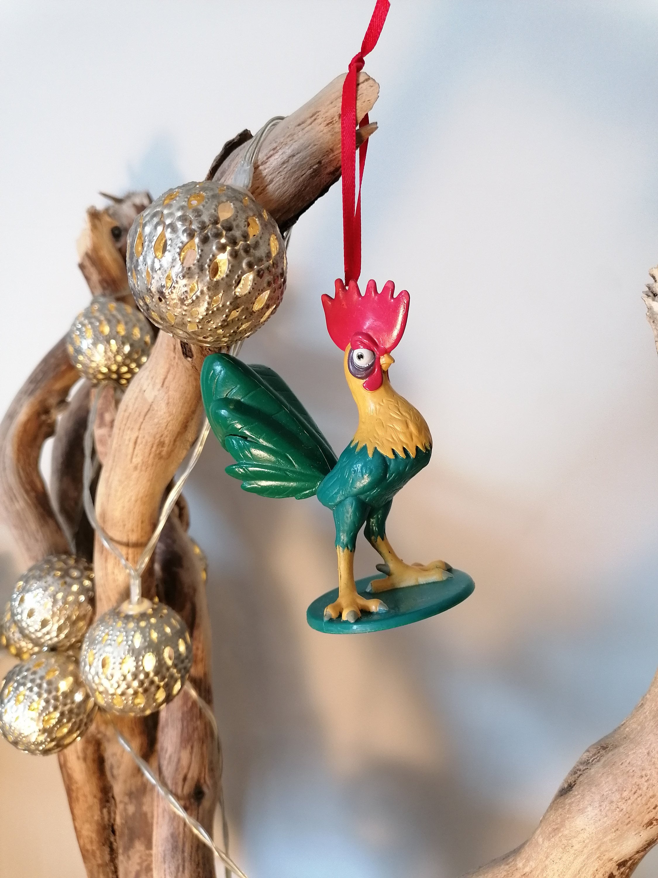 Disney Moana Hei Hei Rooster Christmas Decoration Figure, Ornament Bauble, Disney Christmas Decorations, Gifts For Her, Christmas Gifts