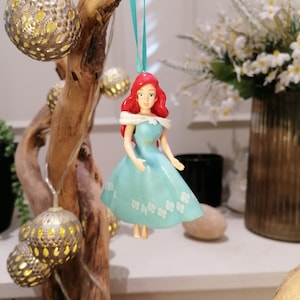 Disney Little Mermaid Ariel Christmas Decoration Figure, Ornament, Disney Christmas Decorations, Gifts For Her, Christmas Baubles, Dolls image 1