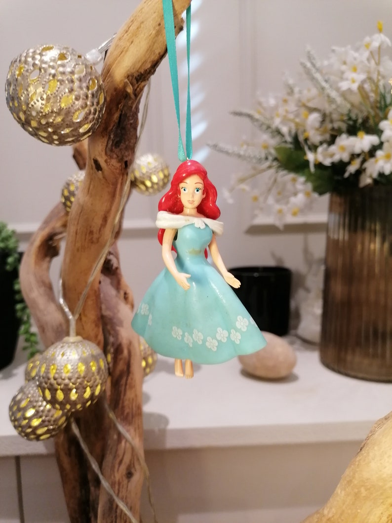 Disney Little Mermaid Ariel Christmas Decoration Figure, Ornament, Disney Christmas Decorations, Gifts For Her, Christmas Baubles, Dolls image 1