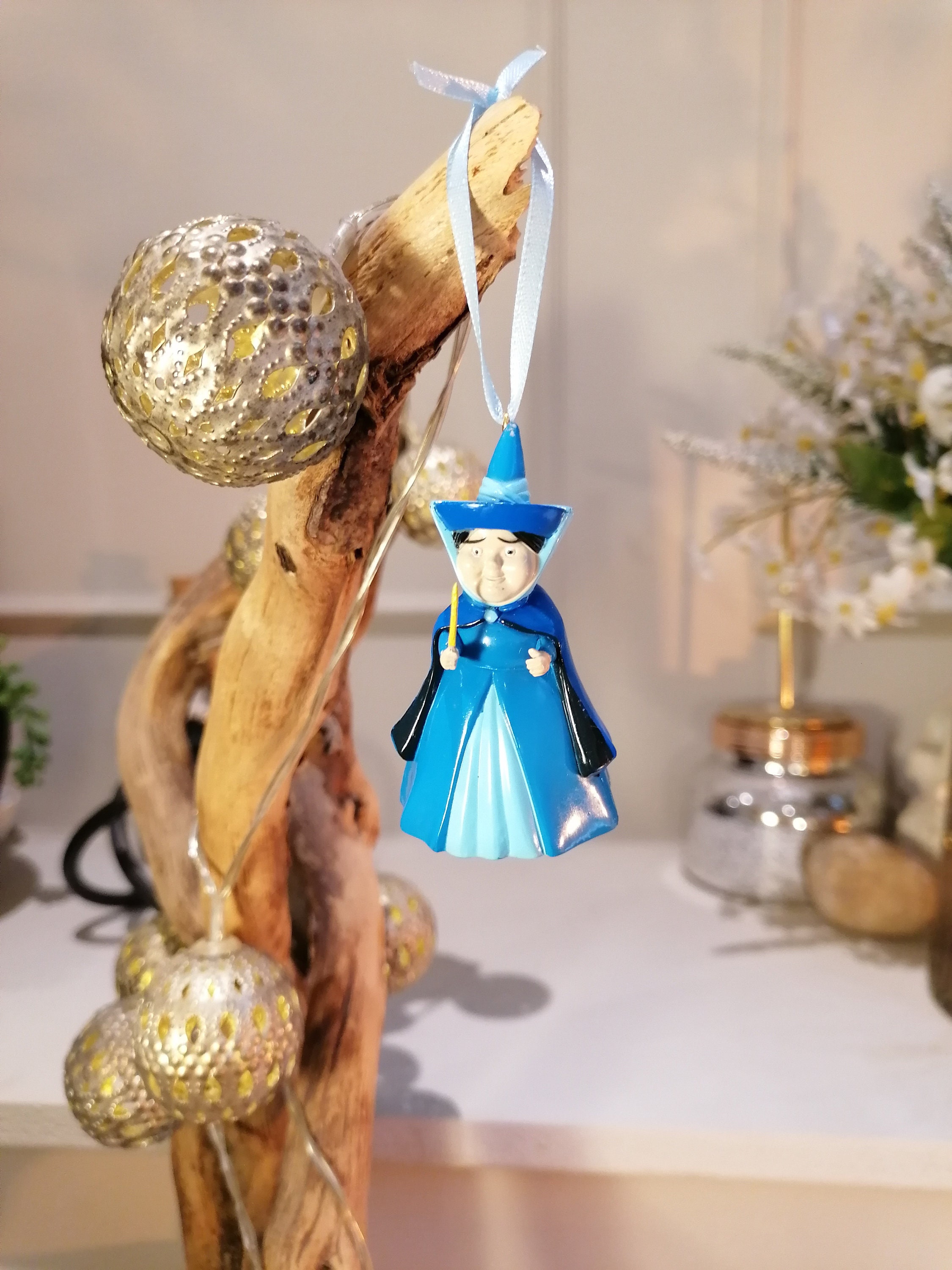 Disney Sleeping Beauty Fairy Godmother Christmas Decoration Figure, Ornament, Disney Christmas Decorations, Gifts For Her, Christmas Baubles