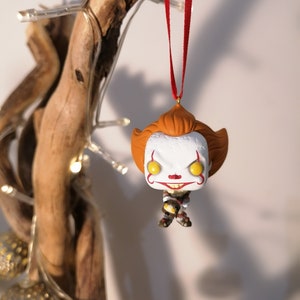 Horror Movie Clown Christmas Decoration Figure, Ornament, Gifts For Him, Christmas Baubles, Halloween Decoration, Christmas Decorations, Her