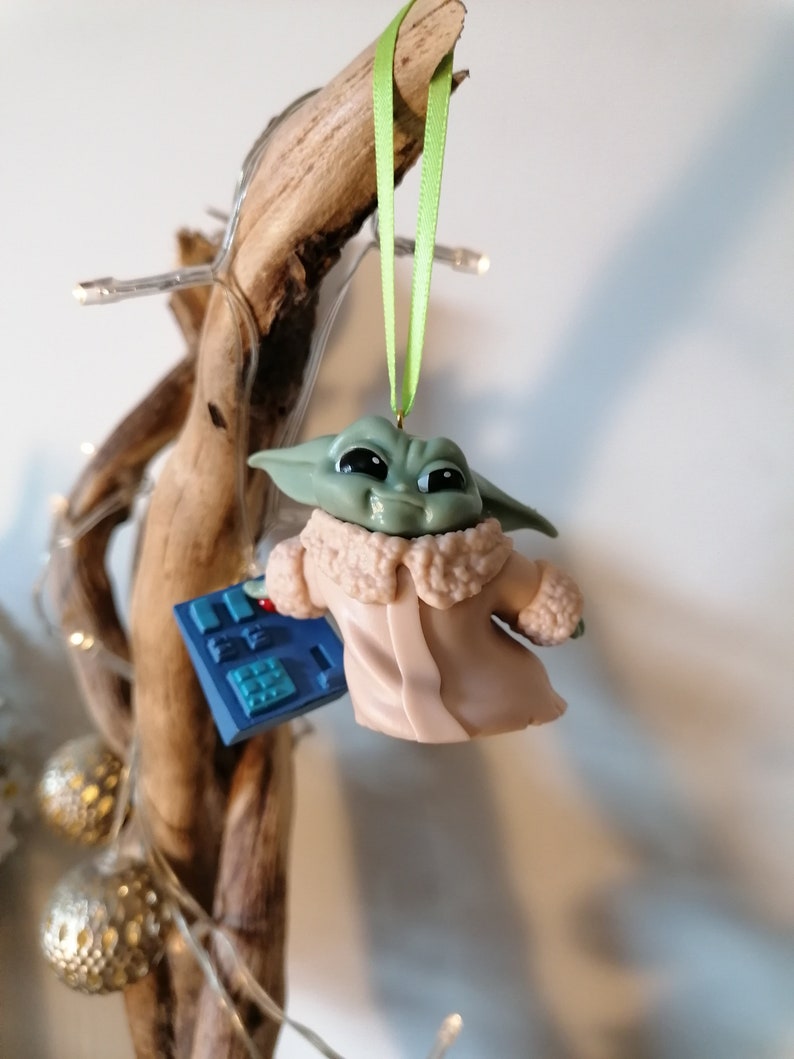 Star Wars Baby Yoda Christmas Decoration Figure, Ornament Bauble, Grogu Christmas Decorations, Gifts For Her, Christmas Baubles, Decor image 1
