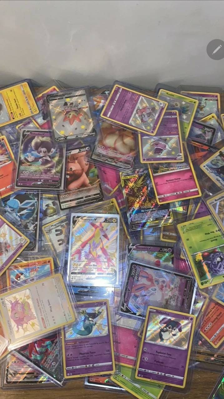 Epic Pokemon Card Bundle 40 Cards V/vmax Full Art 