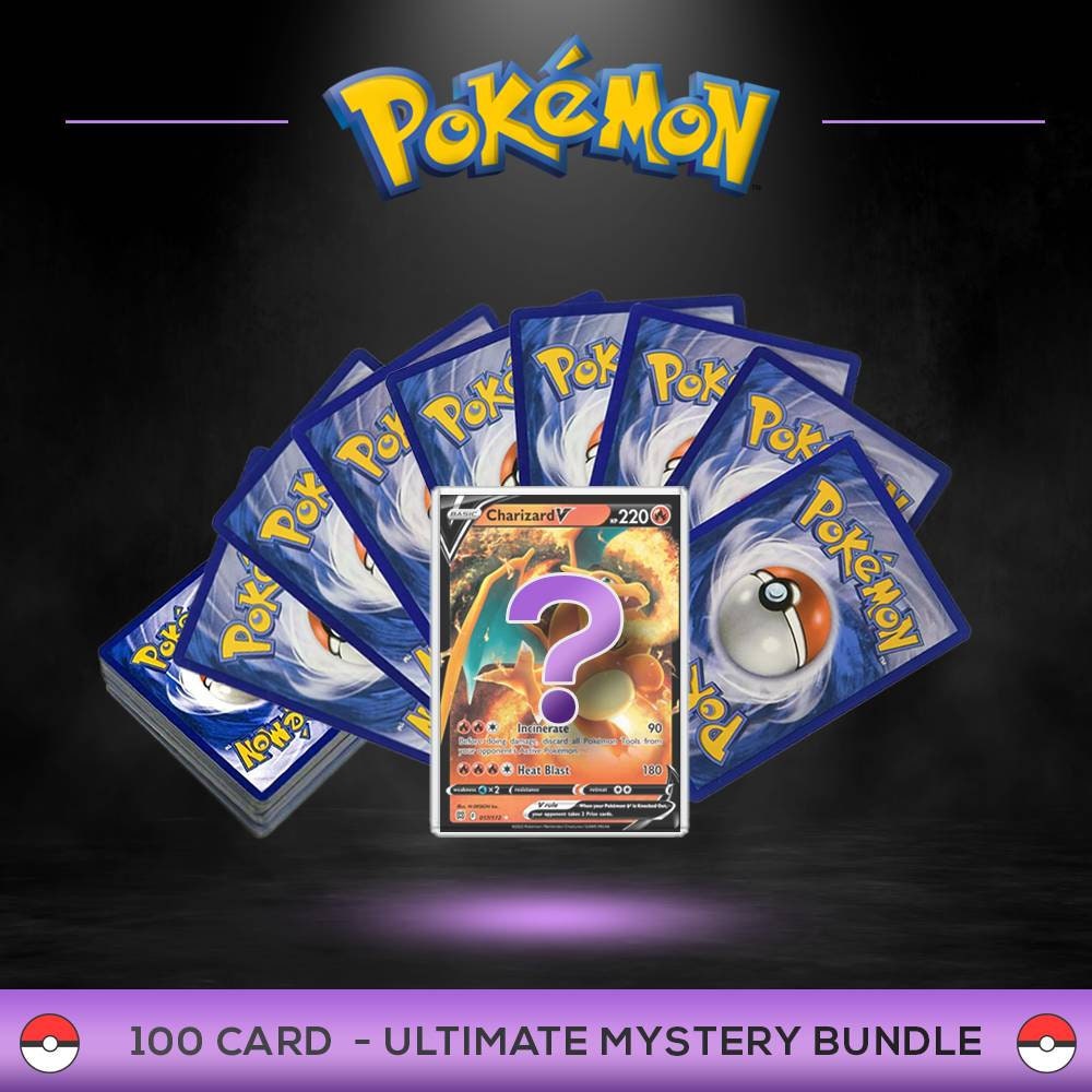 Epic Pokemon Card Bundle 40 Cards V/vmax Full Art 