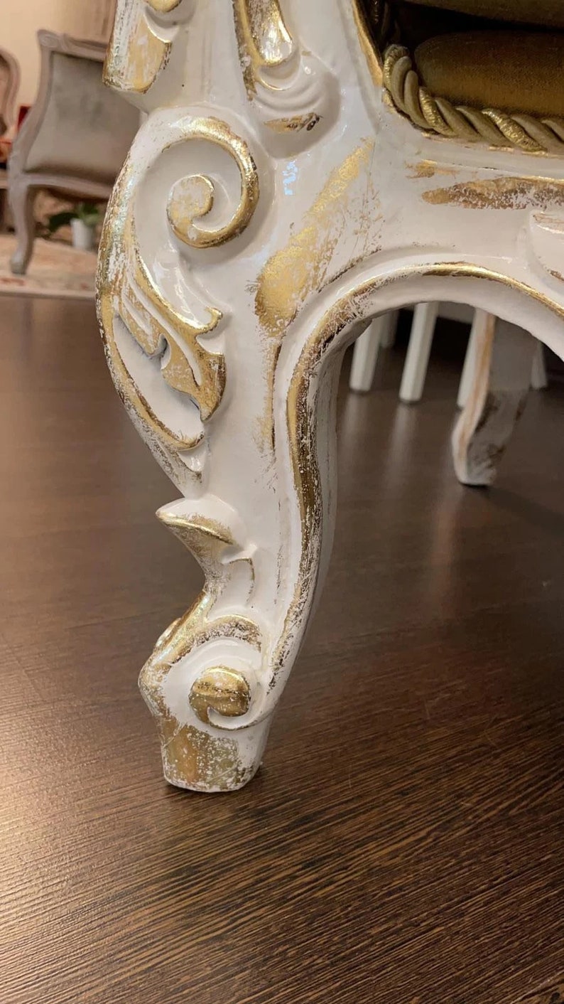 Antique Ottoman Throne Arm Chair, Vintage Antique Furniture Royal Chair