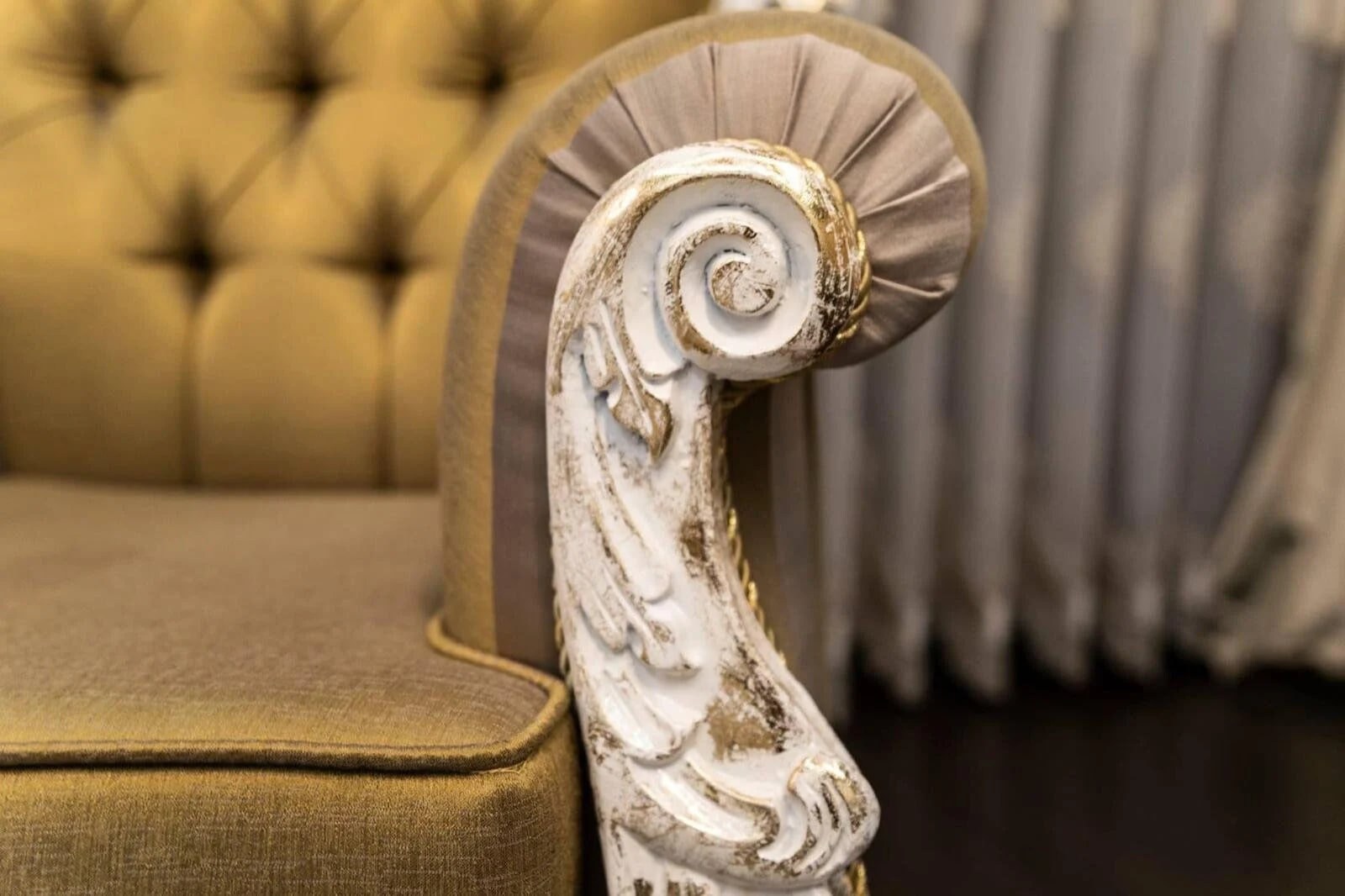 Antique Ottoman Throne Arm Chair, Vintage Antique Furniture Royal Chair