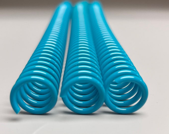 2 Pieces of 1/2" x12" #4 Plastic Spiral Coil, Replacement Coil, Bookbinding Coil, Coil Binding