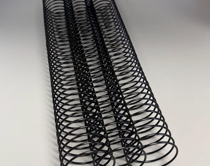 1 Piece of 1+1/2" x12" #3wo White Wire Spiral Coil, Replacement Coil, Bookbinding Coil, Coil Binding