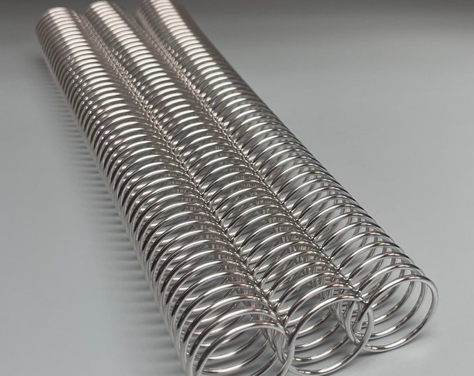 1 Piece of 28mm x12" #4 Aluminum Spiral Coil, Replacement Coil, Bookbinding Coil, Coil Binding