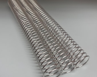2 Pieces of 1+1/4" x12" #3.5 Aluminum Spiral, Replacement Coil, Bookbinding Coil, Coil Binding