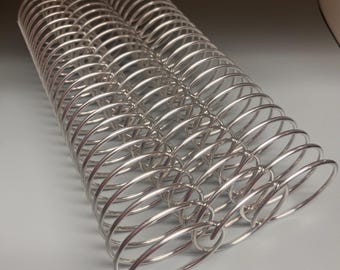 1 Piece of 2+1/4" x12" #2 Aluminum Spiral Coil, Replacement Coil, Bookbinding Coil, Coil Binding