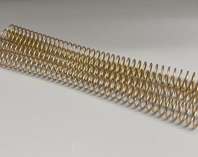1 Piece of 5/8" x10" #4 Light PEL Gold Aluminum Solid Spiral, Replacement Coil, Bookbinding Coil, Coil Binding