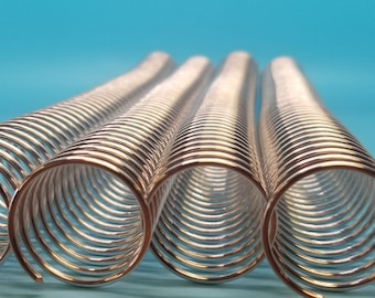 1 piece of 30mm x12" #4 Aluminum Spiral Coil, planner coils, bookbinding, coil binding, aluminum spiral coil, replacement coil