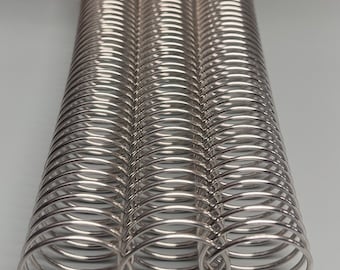 1 Piece of 1+3/8" x10" #4 Aluminum Spiral Coil, Replacement Coil, Bookbinding Coil, Coil Binding