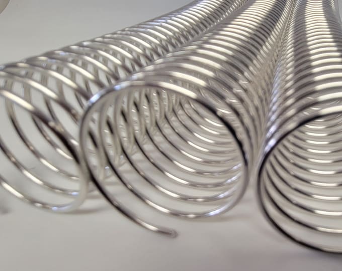 1 piece of 1+7/16" x10" #4 Aluminum Spiral Coil, planner coils, bookbinding, coil binding, aluminum spiral coil, replacement coil