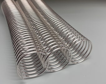 1 Piece of 1+1/2" x10" #4 Aluminum Spiral Coil, Replacement Coil, Bookbinding Coil, Coil Binding