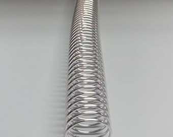 1 Piece of 1+3/16 x12" #4 Aluminum Spirals Coils, Replacement Coil, Bookbinding Coil, Coil Binding