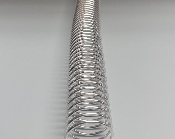1 Piece of 1+3/16 x12" #4 Aluminum Spirals Coils, Replacement Coil, Bookbinding Coil, Coil Binding