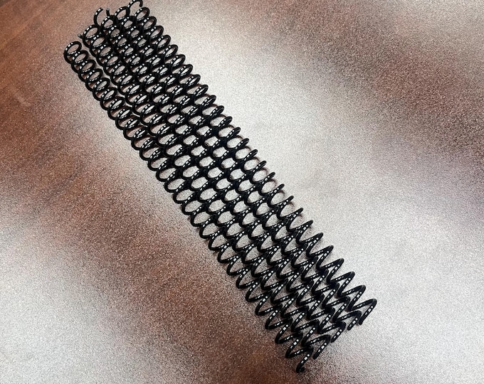 5 Pieces of 5/16" x7" #4 Black Spiral Plastic Replacement Coil, Bookbinding Coil, Coil Binding