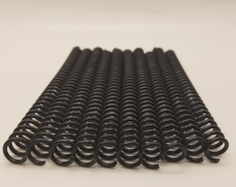 5 pieces of 3/8" x12" #4 Plastic Spiral Coil, notebook coil, bookbinding coil, calendar coil, spiral binding