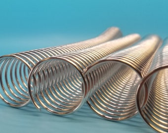 1 piece 30mm x10" #4 aluminum coil, planner coils, bookbinding, coil binding, aluminum spiral coil, replacement coil, spiral binding