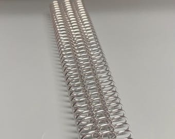 5 Pieces of 9/16" x8.5" #4 Aluminum Spiral Coil, Replacement Coil, Bookbinding Coil, Coil Binding