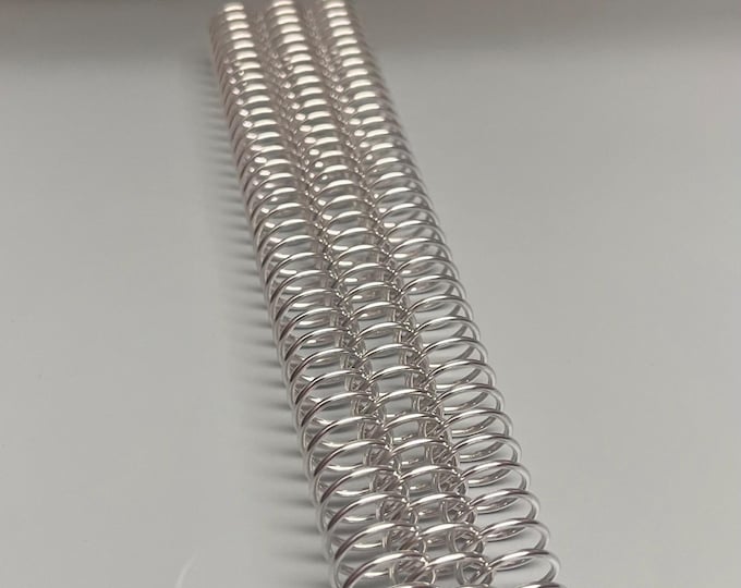 5 Pieces of 9/16" x8.5" #4 Aluminum Spiral Coil, Replacement Coil, Bookbinding Coil, Coil Binding