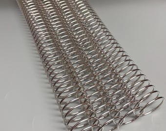 1 Piece of 1+1/4" x12" #3wo Aluminum Spiral Coil, Replacement Coil, Bookbinding Coil, Coil Binding