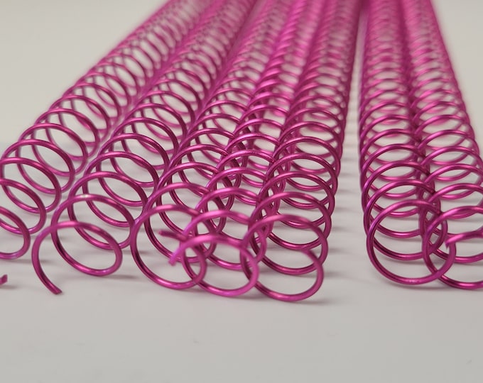 1 piece of 3/8" x12" #4 Cotton Candy Solid Spiral Aluminum, spiral binding, bookbinding, calendar coil, DIY bookbinding, PEL Solid Spiral