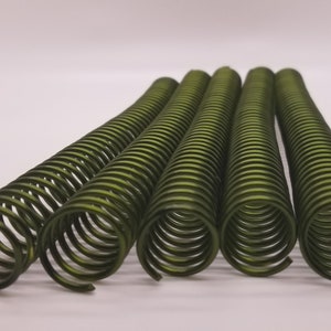 1 piece of 18mm x9.5&quot; #4 Novice Aluminum Solid Spiral Coil, replacement coil, spiral binding, notebook coil, PEL Solid Spiral