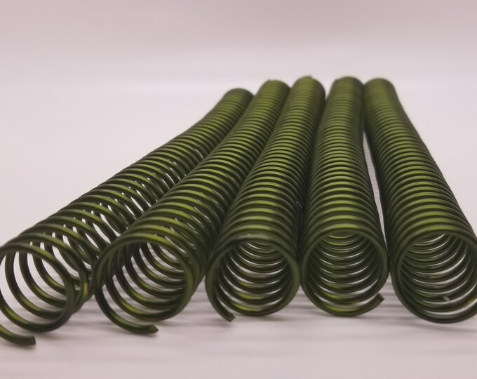 1 piece of 18mm x9.5" #4 Novice Aluminum Solid Spiral Coil, replacement coil, spiral binding, notebook coil, PEL Solid Spiral