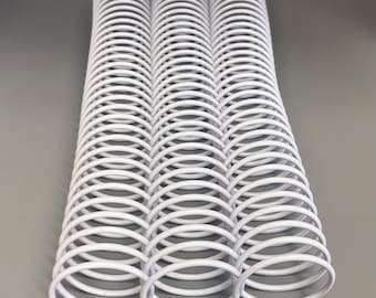 1 Piece of 1+3/4" x12" #2.5 White Plastic Spiral Coil, Replacement Coil, Bookbinding Coil, Coil Binding