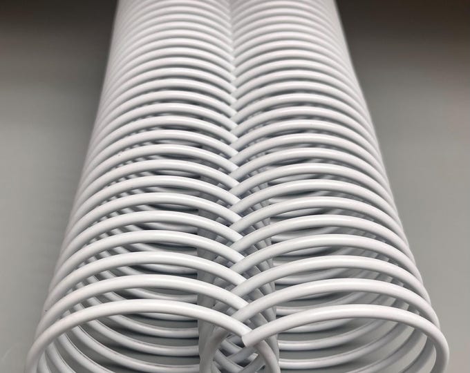 1 Piece of 3" x12" #2.5" White Plastic Spiral Coil, Replacement Coil, Bookbinding Coil, Coil Binding