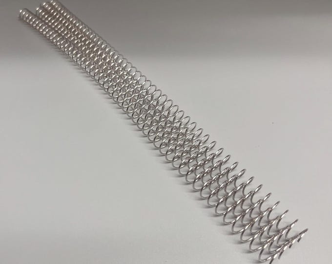 4 Pieces of 3/8" x12" #4 Aluminum Spiral, Replacement Coil, Bookbinding Coil, Coil Binding